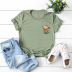 hot selling short-sleeved blouse Merry Christmas pocket sloth t-shirt NSSN2567