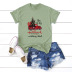 hot sale short-sleeved blouse Merry Christmas truck t-shirt NSSN2568