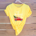 venta caliente Merry Christmas truck blusa de camiseta de manga corta NSSN2571