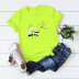 creative and loving banana plus size women s short-sleeved t-shirt NSSN2573