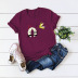 creative and loving banana plus size women s short-sleeved t-shirt NSSN2573