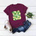 camiseta de mujer de manga corta de aguacate abstracto de talla grande NSSN2583