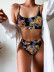  split print bikini swimsuit   NSDA2608