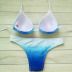 lace gradient bikini swimwear NSHL2616