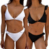 straps sexy black and white ladies bikini   NSHL2626