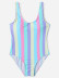   sexy one-piece color striped swimsuit NSHL2652
