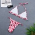   split bikini triangle swimsuit printing swimwear wholesale NSHL2675