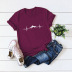 camiseta de manga corta de algodón estampado mujer NSSN2681