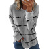 striped sweater women s autumn new style tie-dye hooded long-sleeved pullover ladies blouse  NSSI2720