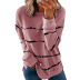 suéter de rayas para mujer otoño nuevo estilo tie-dye cuello redondo jersey de manga larga top para mujer NSSI2736