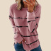 striped sweater women s autumn new style tie-dye round neck long-sleeved pullover ladies top  NSSI2736