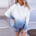 women s gradient color autumn and winter new style hooded casual long-sleeved pullover  NSSI2741