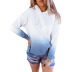 women s gradient color autumn and winter new style hooded casual long-sleeved pullover  NSSI2741