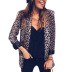 leopard print suit women autumn new fashion street style small suit jacket  NSSI2745
