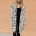women autumn and winter new style leopard print casual long-sleeved knitted cardigan jacket  NSSI2758