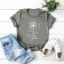  dandelion printed cotton short-sleeved t-shirt women NSSN2794