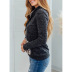 women autumn new leopard print stitching casual long-sleeved hooded pullover sweater NSSI2807