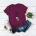 Fun Dandelion Printed Cotton Short-sleeved T-shirt Women NSSN2692