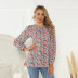 loose round neck printing long-sleeved t-shirt  NSAL2883