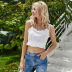 Summer women s solid color sling holiday casual vest NSAL2894