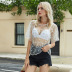  ultra-thin see-through mesh embroidery flower T-shirt top NSAL2902