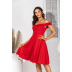  solid color cross-neck strapless dress NSAL2926