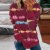 tie-dye sweater women s autumn new style loose long-sleeved pullover round neck ladies sweater  NSSI2942