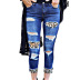  new leopard print hand-worn ladies nine-point jeans  NSSI2965