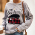 Christmas sweater women new cartoon pattern round neck long sleeve ladies pullover sweater  NSSI2981