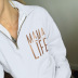 women autumn and winter new style letter printing zipper lapel pullover ladies sweater  NSSI3006