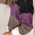 Contrast Color V-neck Pullover Long Sleeve Casual Ladies Sweater  NSSI3010