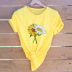   casual sunflower short sleeve women s t-shirt NSSN3038
