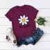  casual cute flowers short-sleeved T-shirt NSSN3040