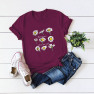   Casual Daisy Print Short-sleeved Women S T-shirt NSSN3045