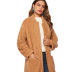 women s hot-selling new plush coat brown coat  NSDF3054