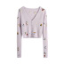 wholesale autumn flower embroidery women s sweater coat  NSAM3067