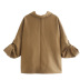  autumn patch pocket blouse jacket NSAM3084