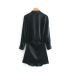 nueva falda corta mini vestido de textura de satén de seda para mujer NSAM3095