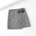  Autumn Asymmetrical Tweed A-line Skirt NSAM3099