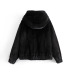 wholesale autumn fur effect hooded women s jacket jacket  NSAM3110
