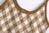 autumn diamond lattice knitted sling top NSAM3151