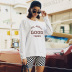 new autumn and winter women s round neck long sleeve street casual NSSN3198