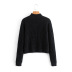  black butterfly soft round neck knitted thin sweater coat  NSAM3245