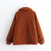 wholesale women s outerwear warm imitation lamb velvet lapel jacket  NSAM3257