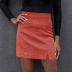 solid color thin short skirt  NSAL3269
