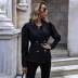  autumn and winter double-breasted blazer women s long sleeves NSDF3275