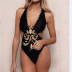   One-Piece Swimsuit Print Sexy  NSHL3303
