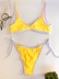 Nuevo traje de baño ajustable de nailon de color sólido de alta elasticidad bikini NSHL3306