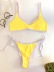 new solid color nylon high elastic bikini tether adjustable swimsuit  NSHL3306