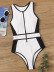 nuevo bikini de estilo caliente de traje de baño a rayas de una sola pieza NSHL3329